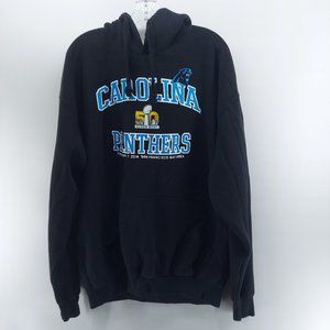 carolina VS panthers  super bowl  2016 fleece  Hooded Sweatshirt 2XL